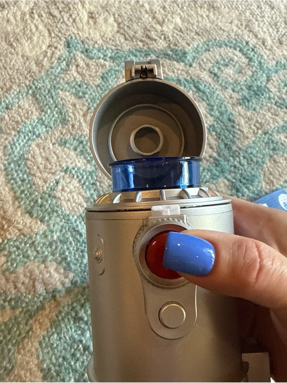 Disney Silver and Black Lightsaber Toy with Blue Strap